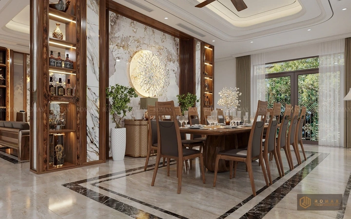 bàn ăn gỗ tự nhiên óc chó