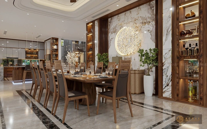 bàn ăn gỗ óc chó đẹp