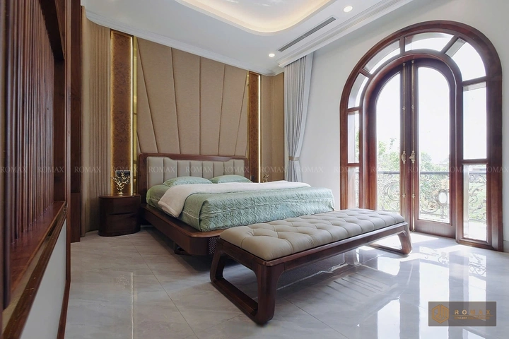 giường gỗ óc chó
