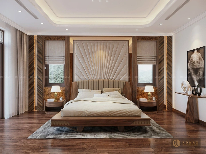 giường gỗ óc chó đẹp