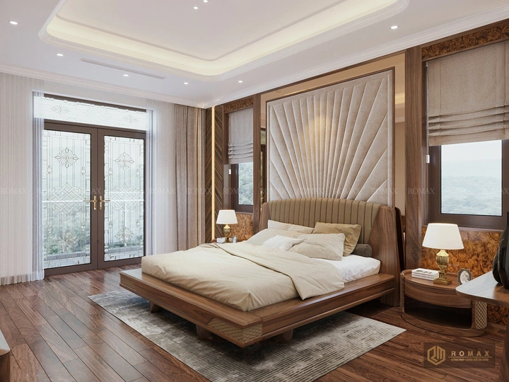 giường gỗ óc chó