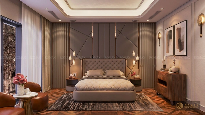 giường gỗ óc chó tự nhiên óc chó đẹp