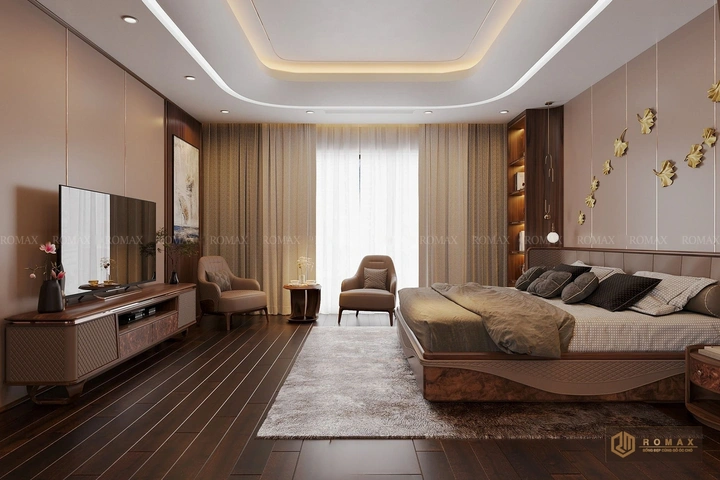 giường ngủ gỗ óc chó