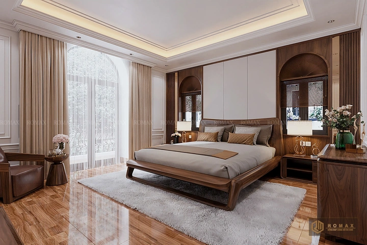 giường ngủ gỗ óc chó tại hà nội