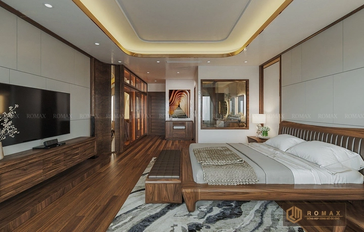 giường ngủ gỗ óc chó