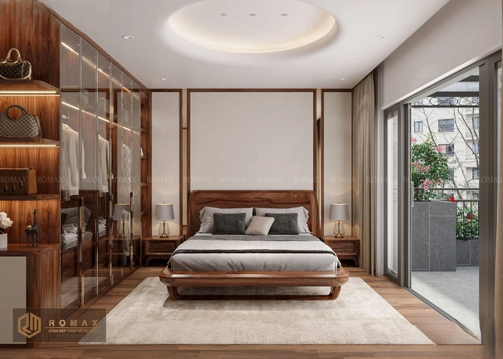 giường ngủ gỗ óc chó