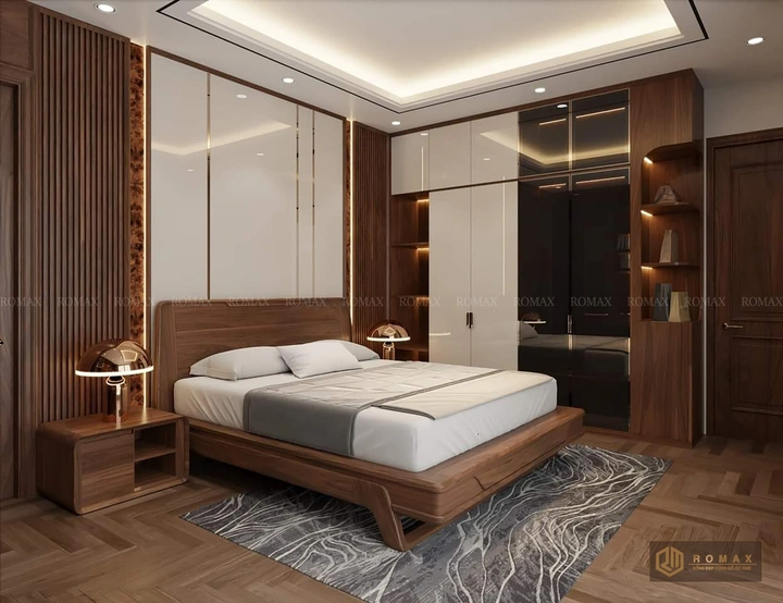 giường ngủ gỗ óc chó