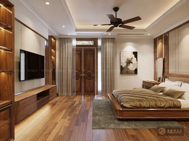 giường ngủ gỗ óc chó