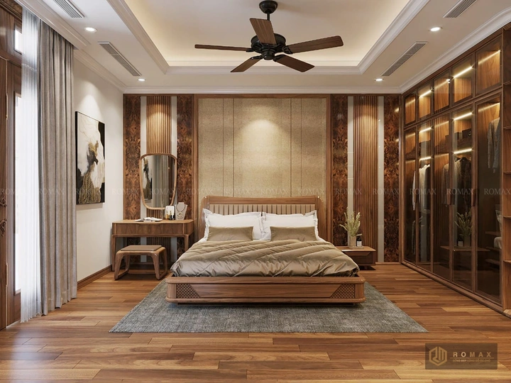 giường ngủ gỗ óc chó