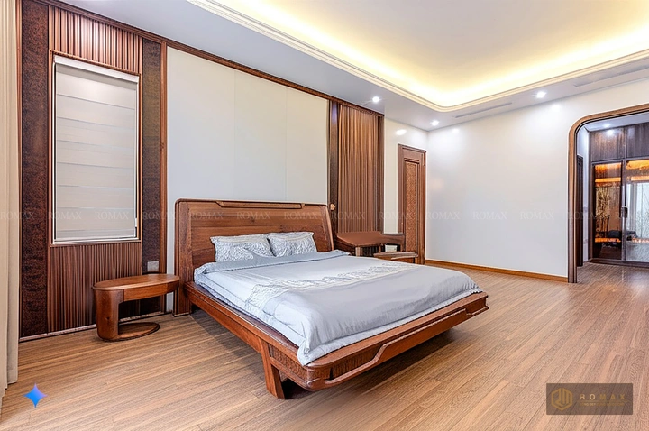 giường ngủ gỗ tự nhiên óc chó