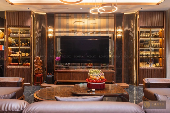 sofa gỗ óc chó tại hà nội