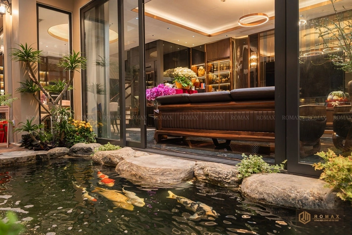 sofa gỗ óc chó tại hà nội