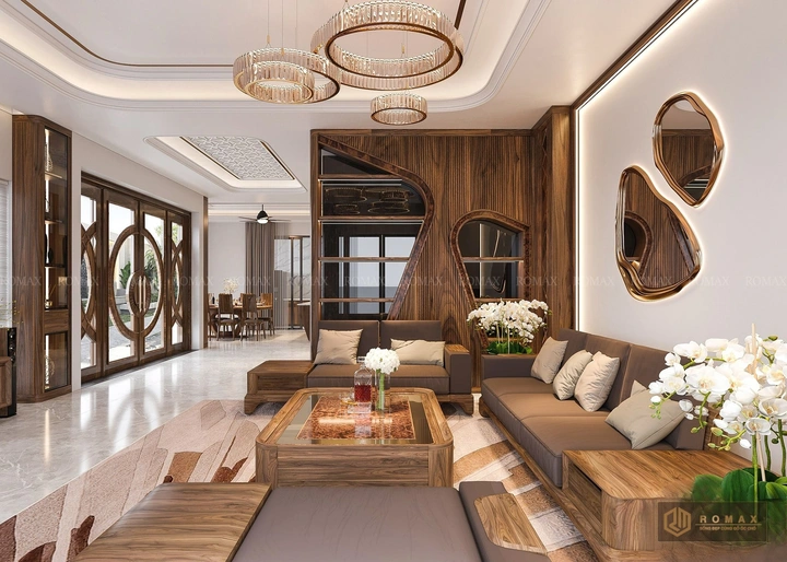 sofa gỗ tự nhiên óc chó
