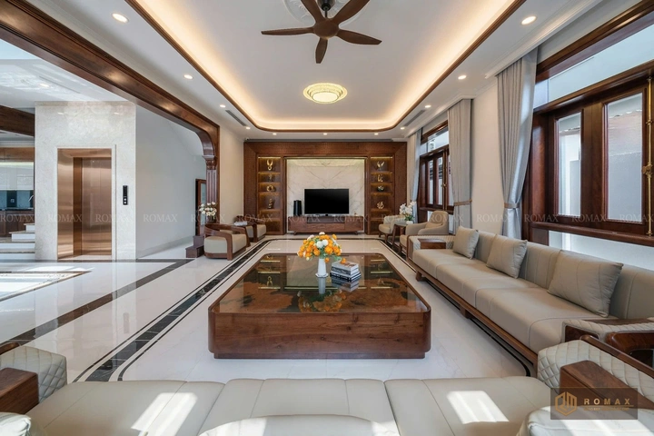 sofa gỗ óc chó đẹp