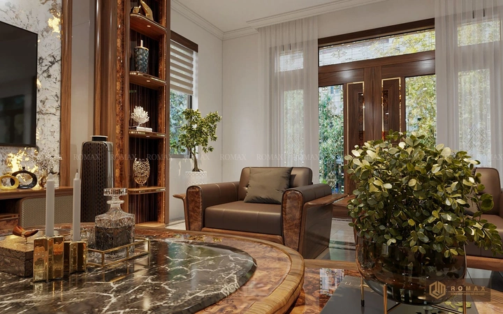 sofa gỗ óc chó