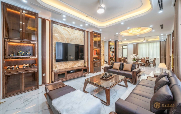 sofa gỗ tự nhiên óc chó