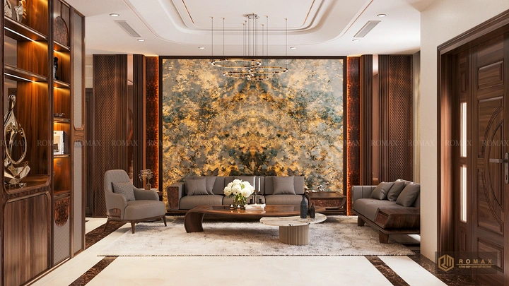 sofa gỗ óc chó