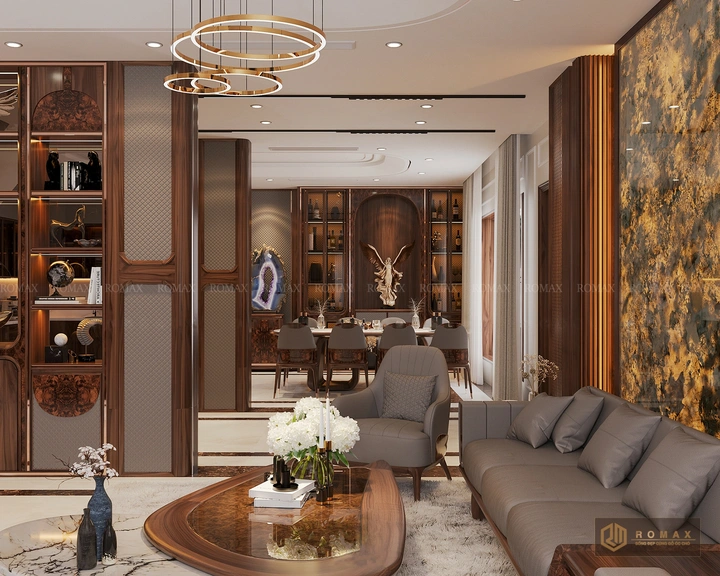 sofa gỗ óc chó đẹp