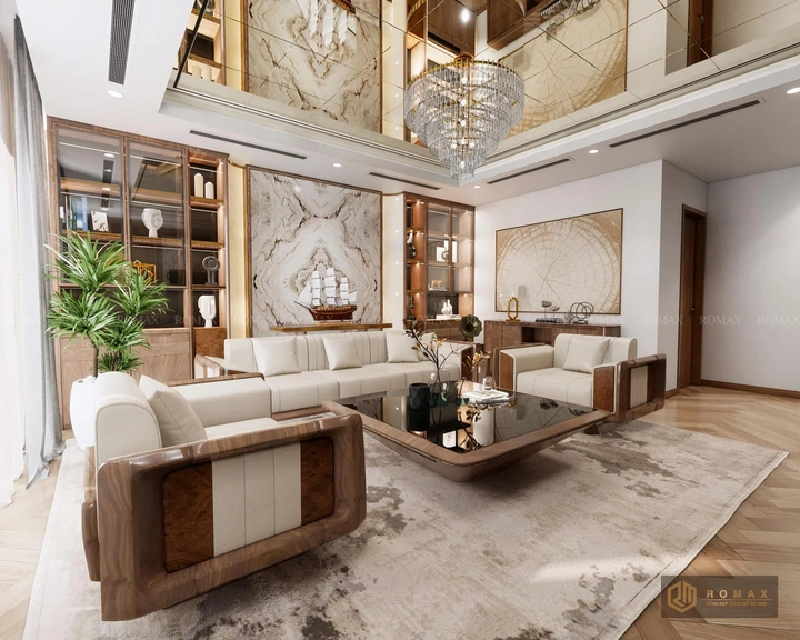 sofa gỗ óc chó