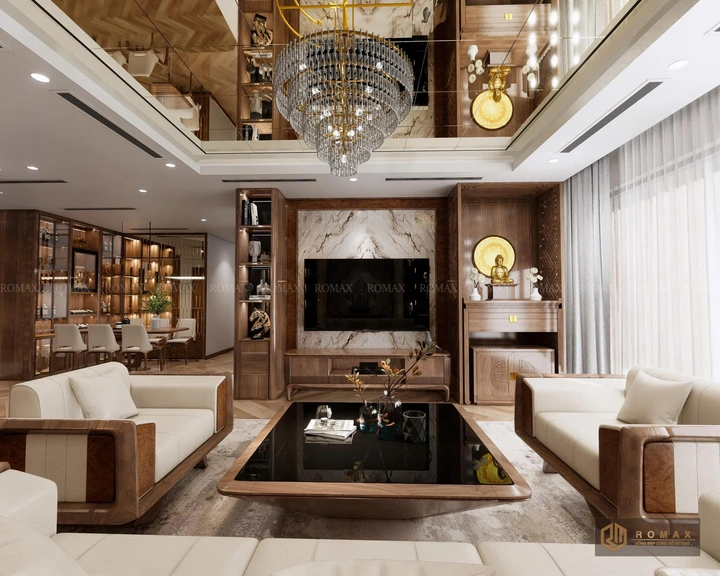 sofa gỗ óc chó đẹp