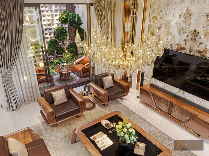 sofa gỗ óc chó