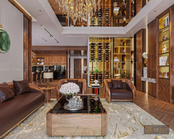 sofa gỗ óc chó đẹp