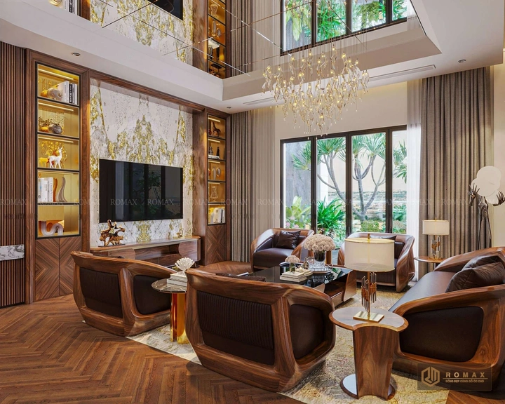 sofa gỗ tự nhiên óc chó đẹp