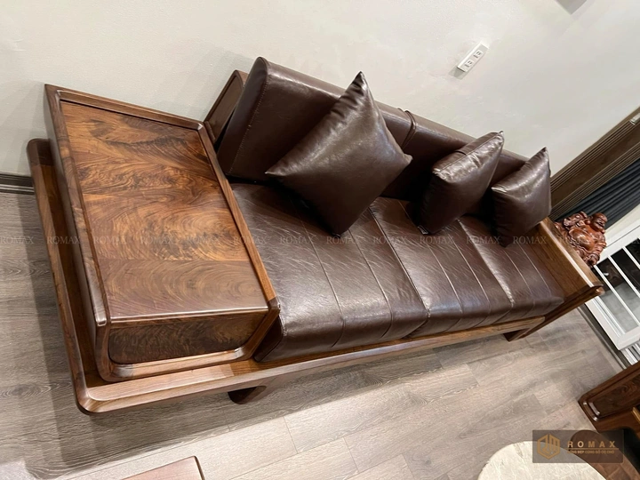 sofa gỗ óc chó