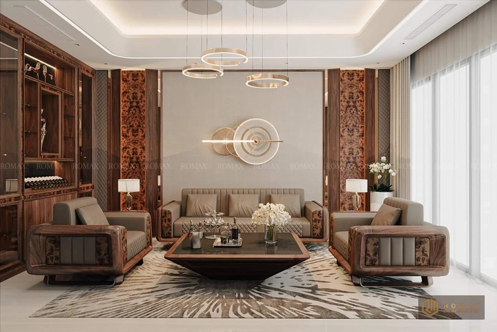 sofa gỗ óc chó