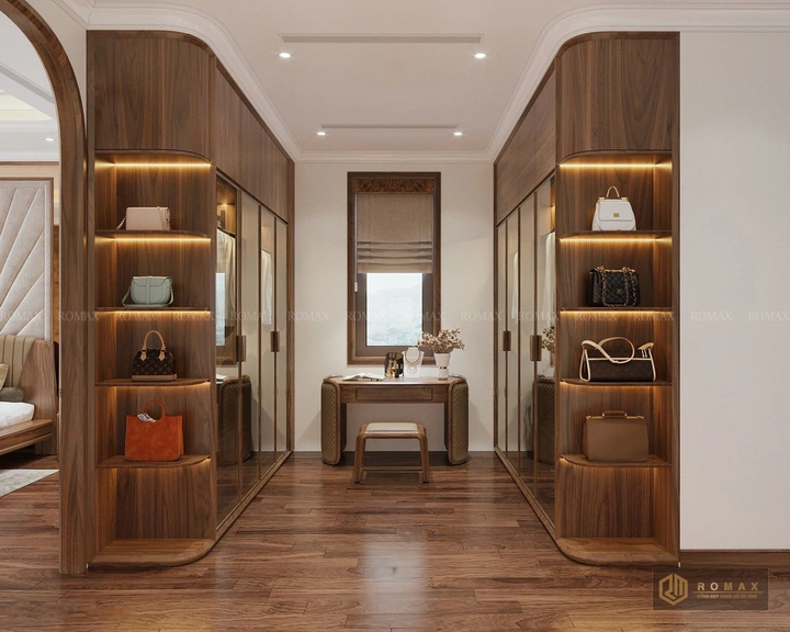 tủ áo gỗ tự nhiên óc chó